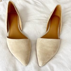 J Crew New Zoe Suede D’orsay Flats